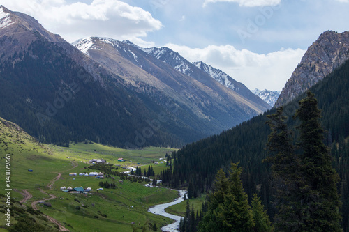 alpine landscape in Kyrgyzstan