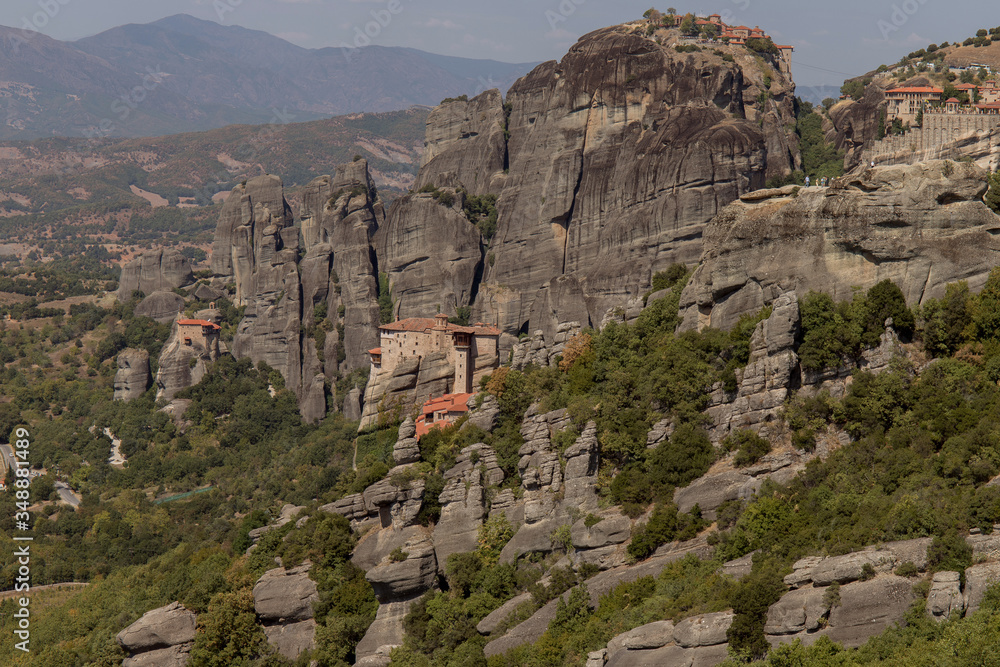 Monastery in the mountains of Greece Monastery in the mountains of Greece