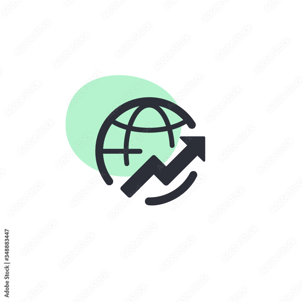 World Stock Up -  Icon