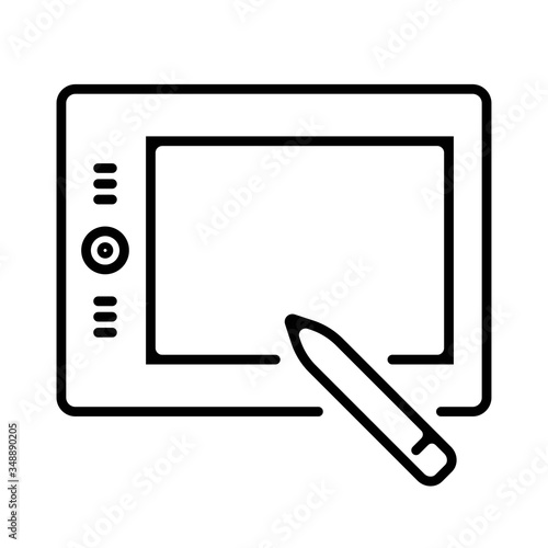 digital pen icon vector photo