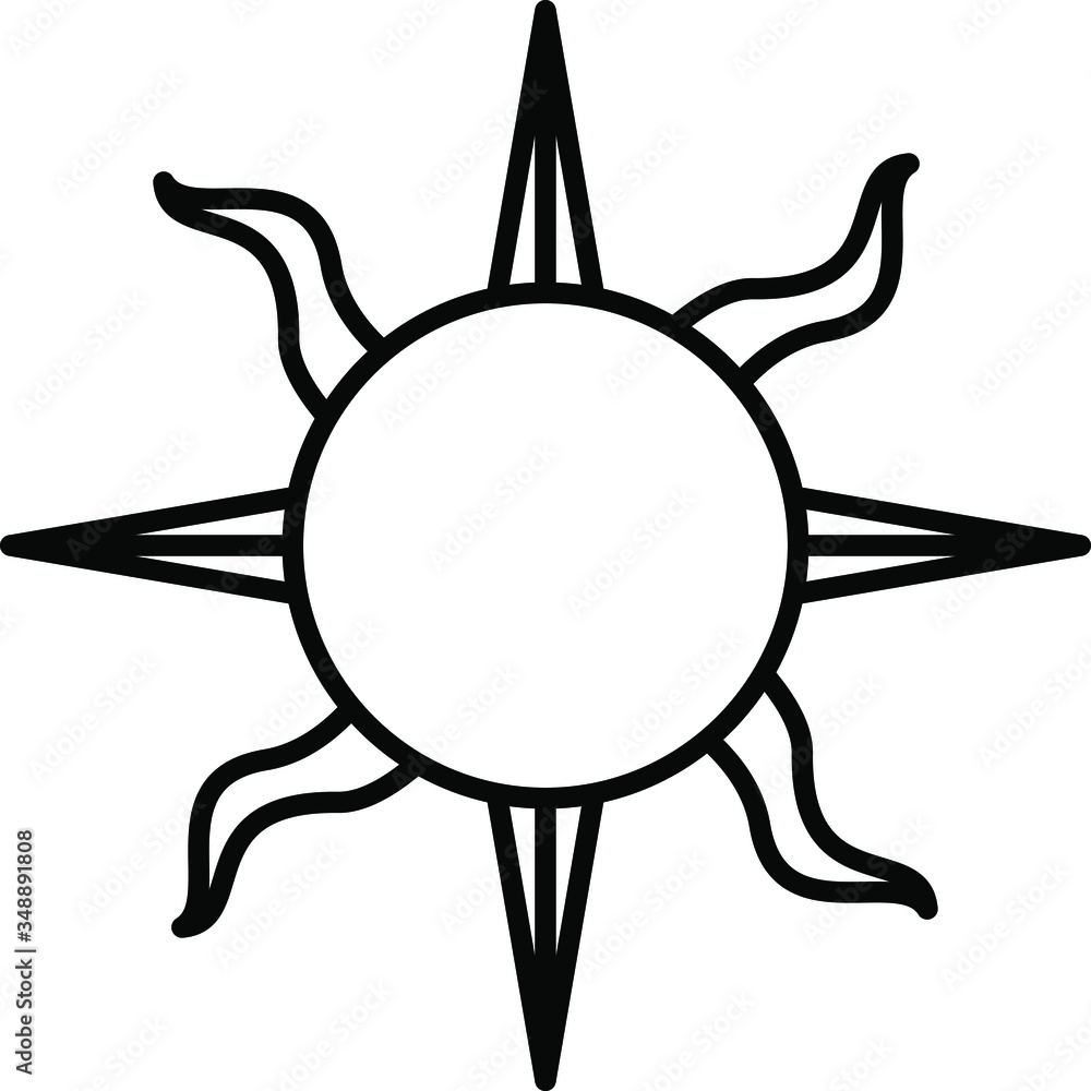 Magic sun icon , vector Magic sun icon , vector