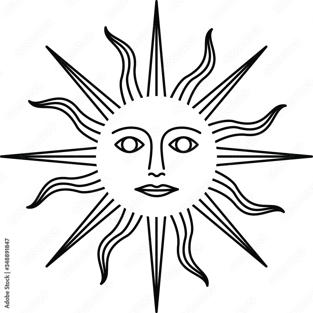 Magic sun icon , vector Magic sun icon , vector