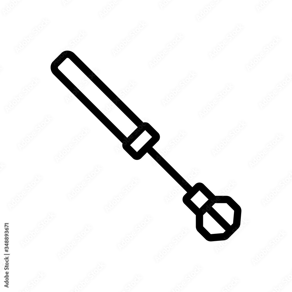 hand whisk with long holder icon vector. hand whisk with long holder sign. isolated contour symbol illustration hand whisk with long holder icon vector. hand whisk with long holder sign. isolated contour symbol illustration