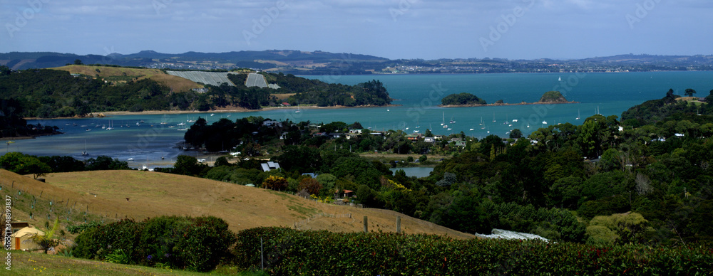 Beautiful landscape of Waiheke Island, New Zealand