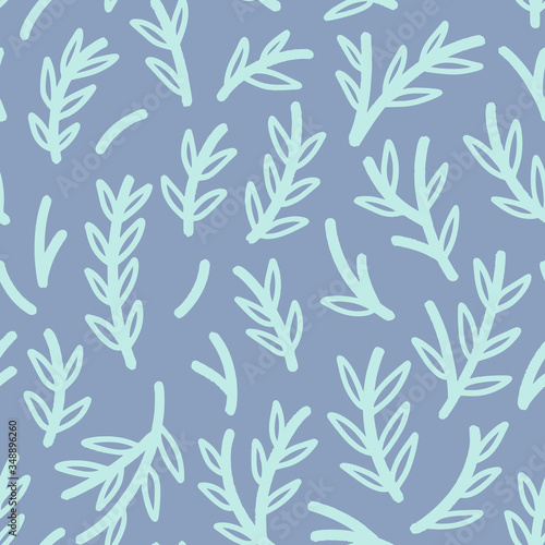 Vector seamless pattern with plants. Background for packaging, textiles, cover art, Wallpaper