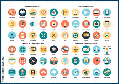 Business icons set for business