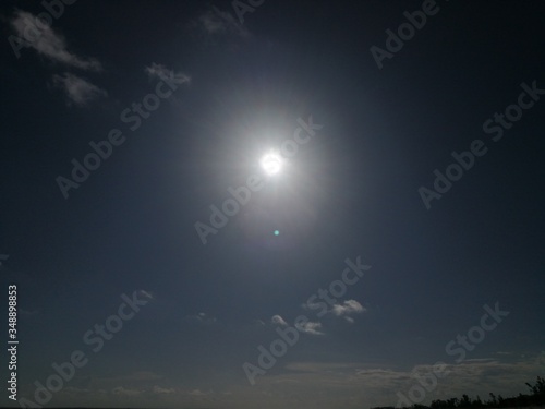 afternoon sun over Beira Beach Mozambique