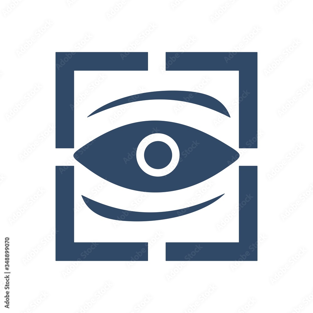 Computer vision concept. Digital eye sign. Computer vision concept. Digital eye sign.