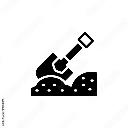 shovel glyph icon