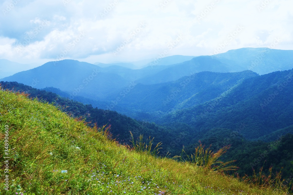 View of horizon from mountain Parunthanpaara