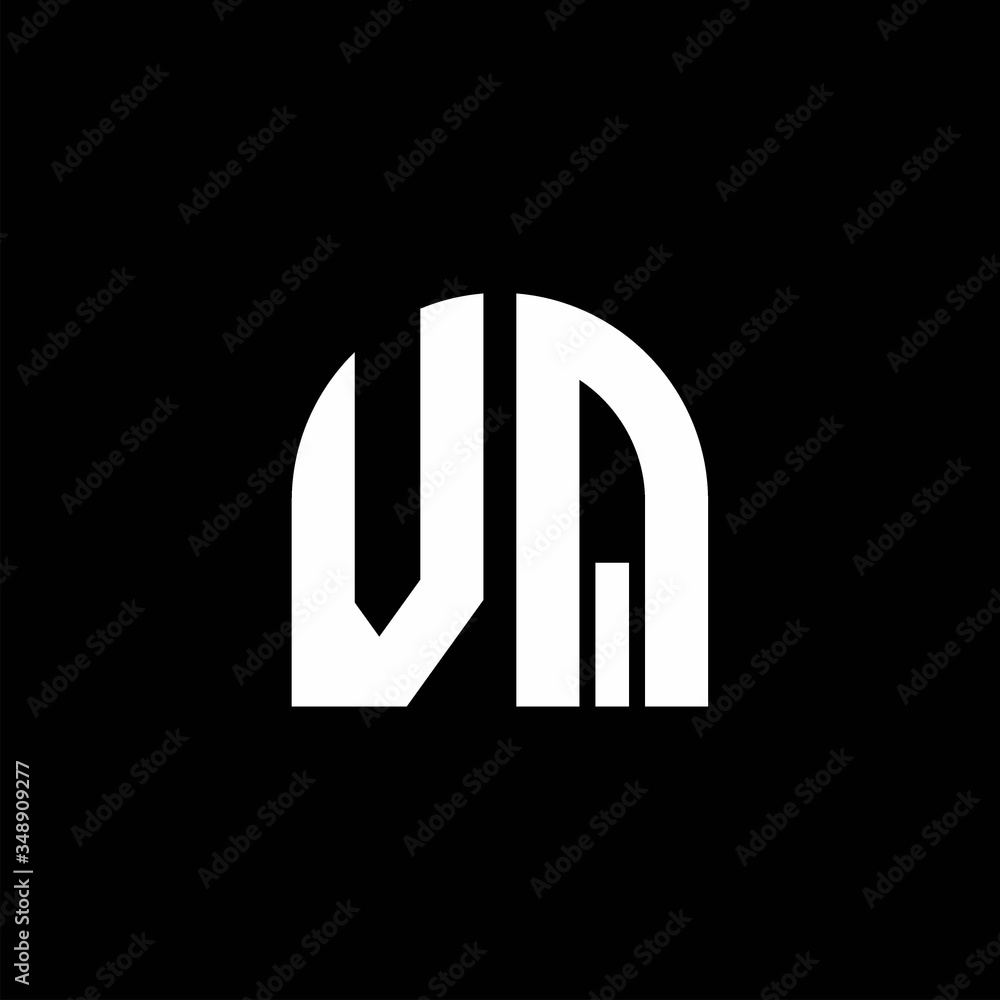 VQ monogram logo with curve shape design template Stock Vector | Adobe ...