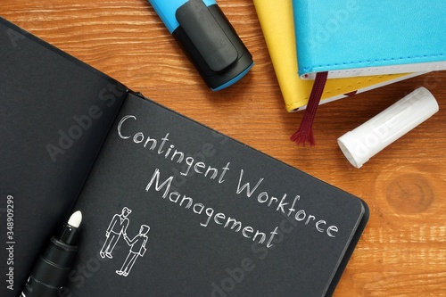Business concept about Contingent Workforce Management with phrase on the page.