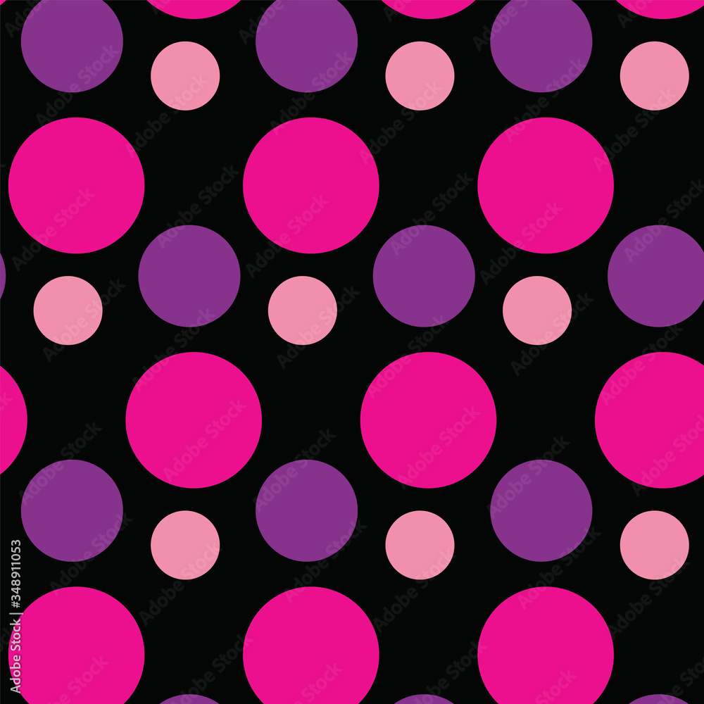 Seamless pattern with pink circles on white board. Digital drawn background. Fashion girl style. Celebration spirit. Print for greeting cards, gift wrap, surface textures. Jpg file Seamless pattern with pink circles on white board. Digital drawn background. Fashion girl style. Celebration spirit. Print for greeting cards, gift wrap, surface textures. Jpg file