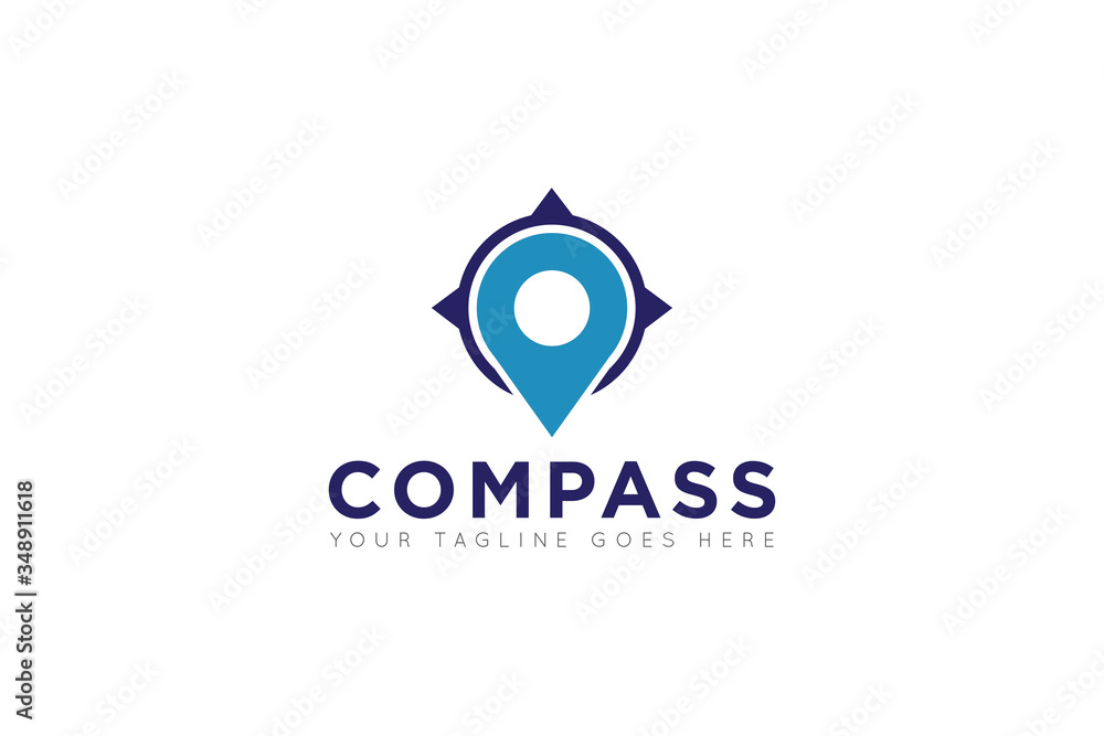 compass logo and travel navigation icon vector illustration compass logo and travel navigation icon vector illustration