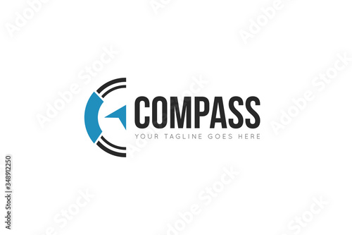 compass logo and travel navigation icon vector illustration