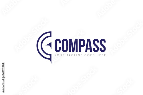 compass logo and travel navigation icon vector illustration