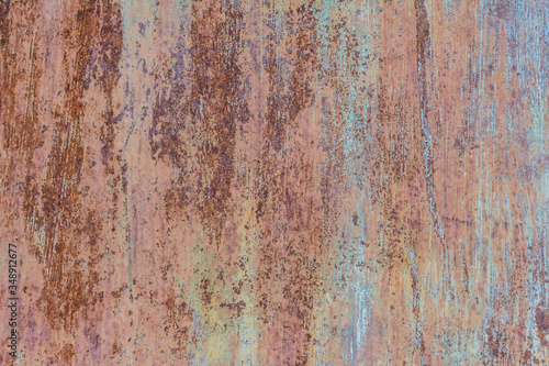 Rusty background.Rust.Texture of old rusty iron.Red-brown rust covered the metal.