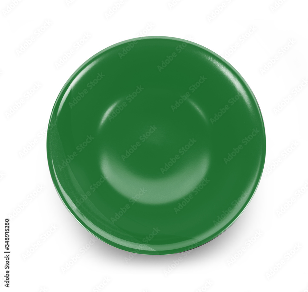 topview empty bowl on white background topview empty bowl on white background