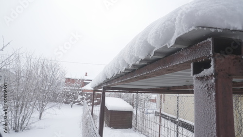 Fototapeta Naklejka Na Ścianę i Meble -  snow covered roof