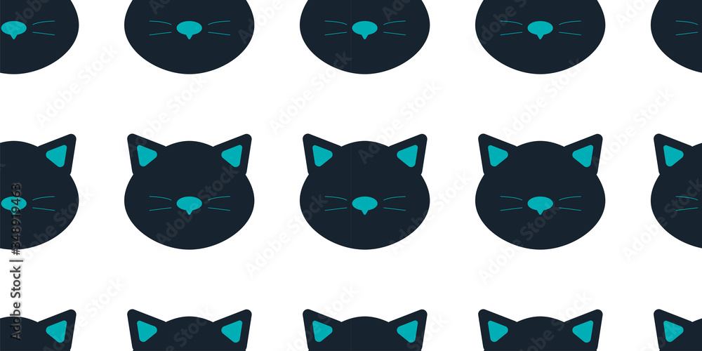 cat head silhouette template