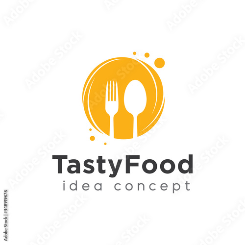 Food Concept Logo Design Template