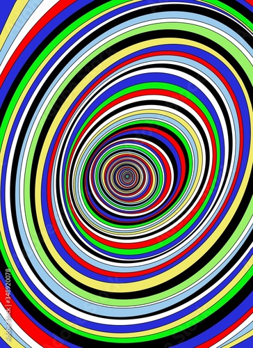 abstract geometric pattern colourful art background design graphic illustration three dimensional spiral rainbow 3D hypnotic