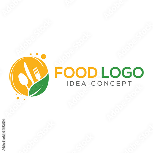 Food Concept Logo Design Template