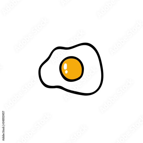 scrambled eggs doodle icon