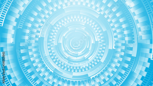 Blue Geometric grid backgro...