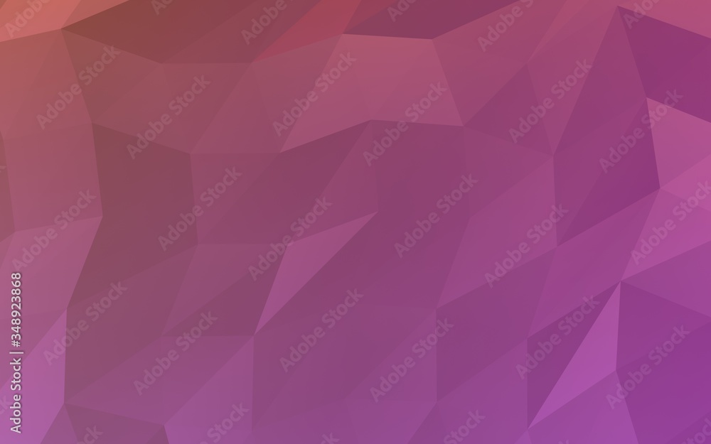 Obraz premium Abstract triangle geometrical pink background. Geometric origami style with gradient. 3D illustration