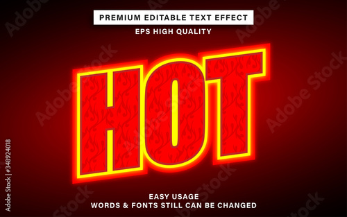 text effect - hot