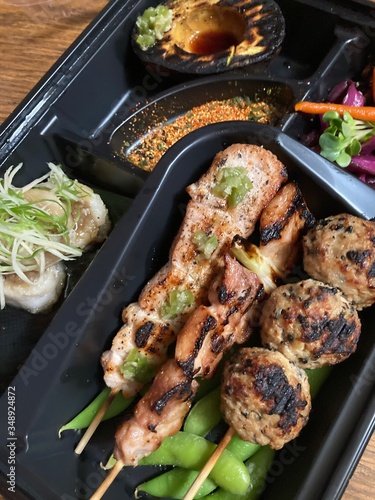 Japanese yakitori take out