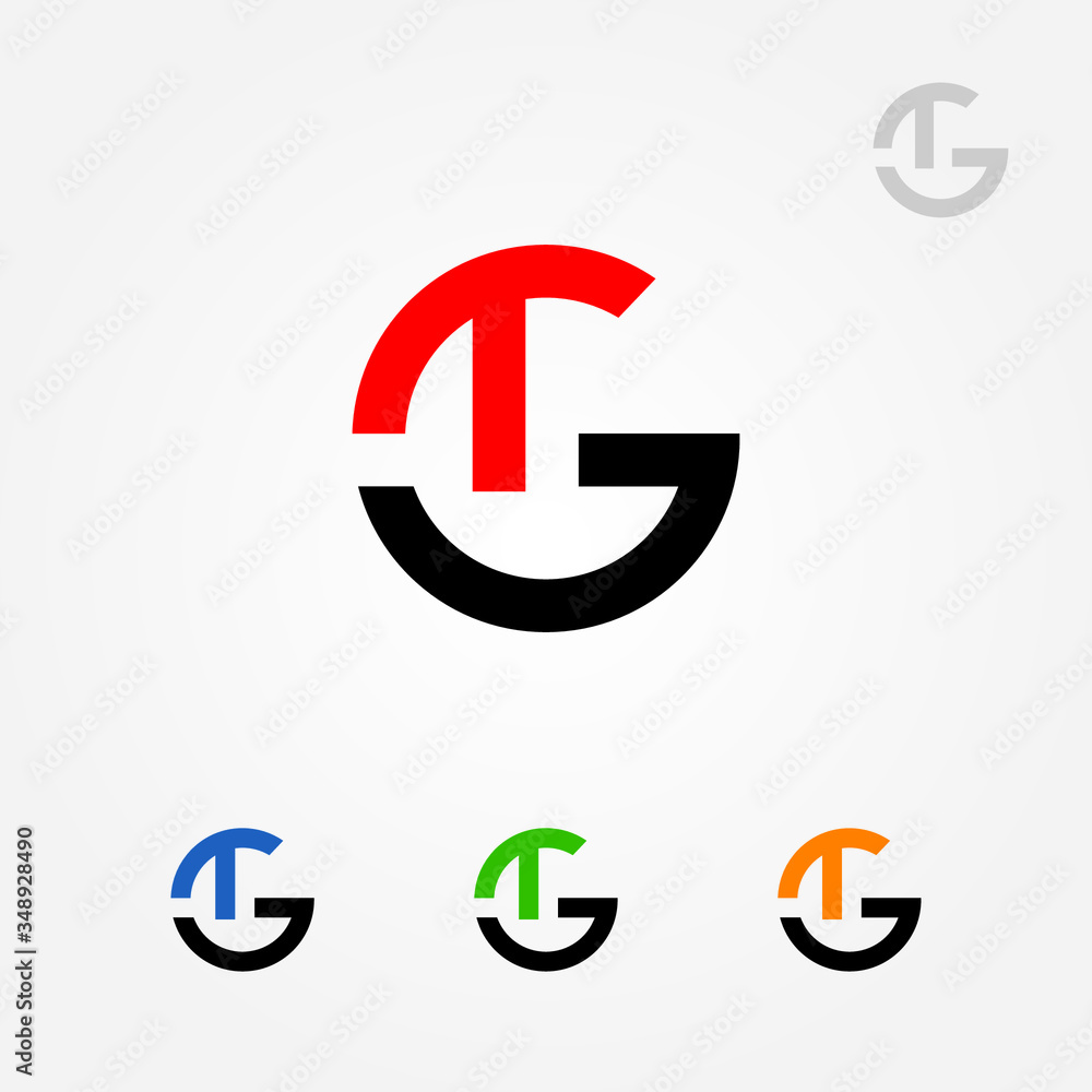 TG letters logo vector template TG letters logo vector template