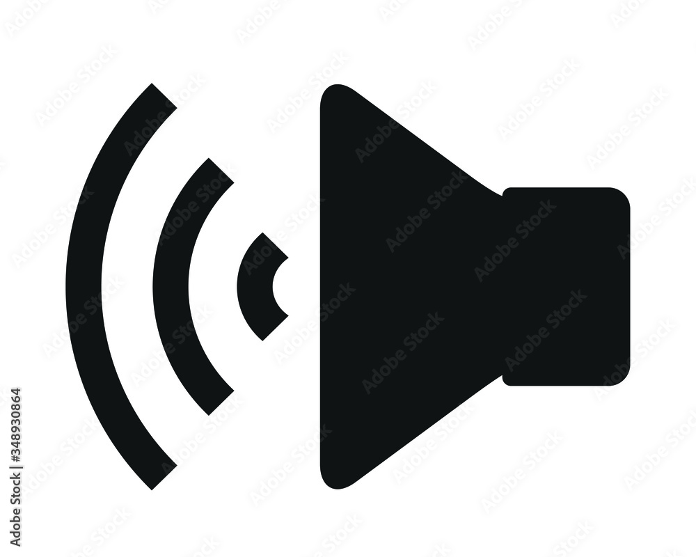 Speaker icon vector on white background Speaker icon vector on white background