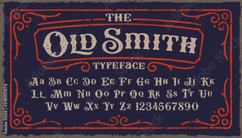 A Vintage Rough Font with upper and lower case and numbers as well. It’s perfect for packaging, logos posters, and many other purposes.x