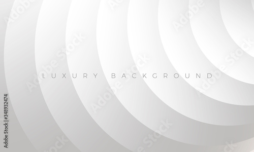 Modern silver grey background with stylish curved elements. Premium Luxury light white-gray wallpaper and background illustration. Rich abstract design for header, website template, landing, banner