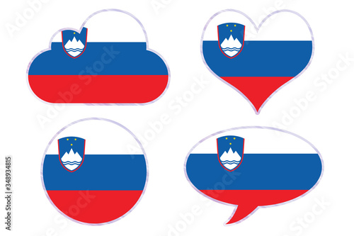 Free Download Slovenia flag in different shapes - GFXLoad