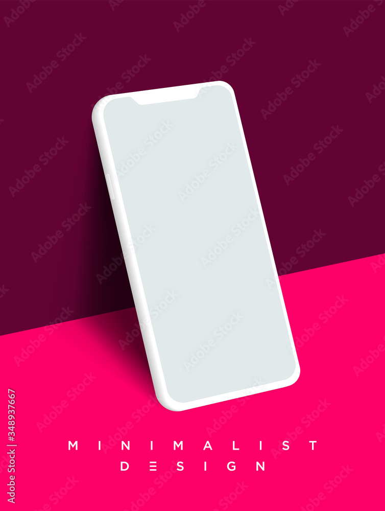 Minimalist modern clay mockup smartphones. Vector EPS. Minimalist modern clay mockup smartphones. Vector EPS.