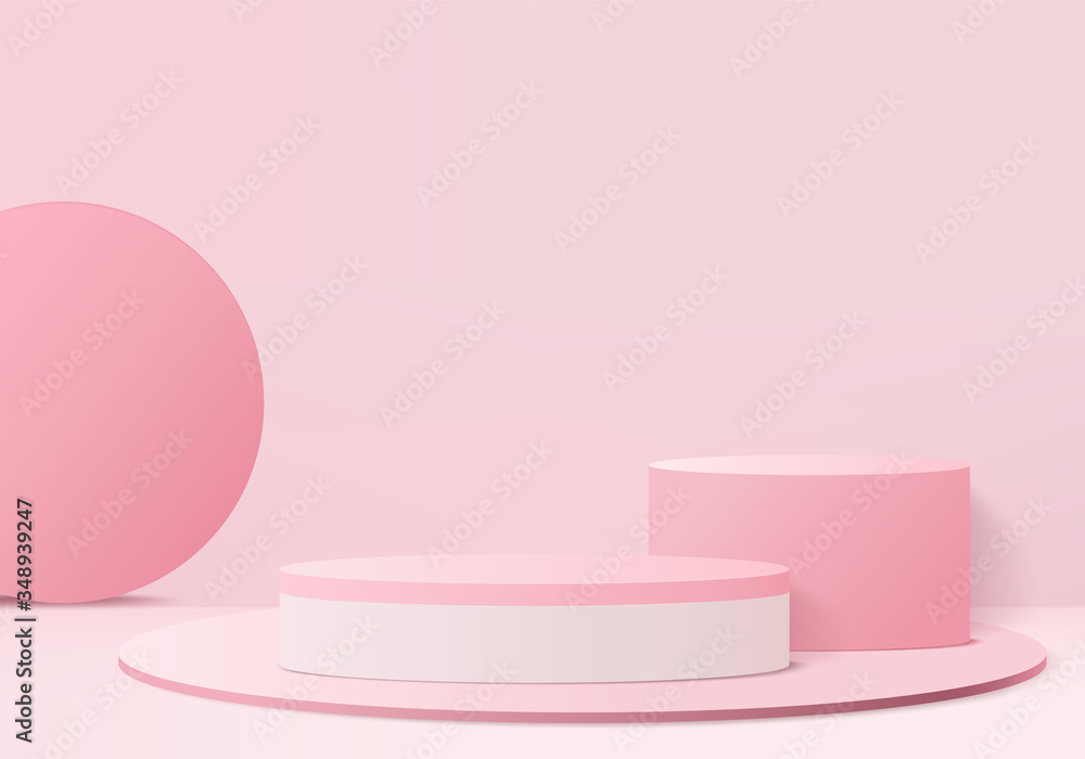 Minimal Podium and scene with 3d render vector in abstract pink background composition, 3d illustration mock up scene geometry shape platform forms for product display. stage for awards in modern. Minimal Podium and scene with 3d render vector in abstract pink background composition, 3d illustration mock up scene geometry shape platform forms for product display. stage for awards in modern.