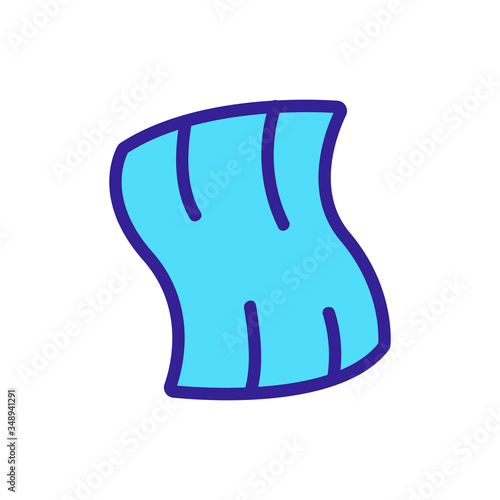 wet wipe icon vector. wet wipe sign. color symbol illustration