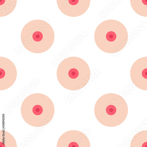 breast seamless vector pattern