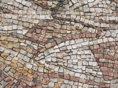 Fond texture mosaïque en pierre 