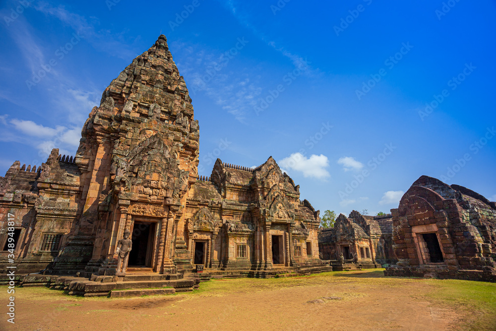 Prasat Hin Phanom Rung Hindu religious ruin located in Buri Ram Province Thailand, built around the 10th-12th century and used as a religious shrine in Hinduism.UNESCO World Heritage site,Generally in