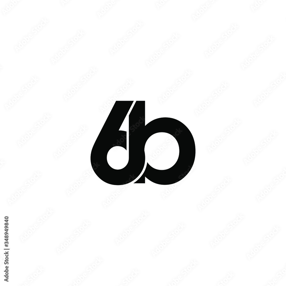 6b letter original monogram logo design 6b letter original monogram logo design