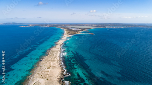 beaches with turquoise sea in the Formentera island © sebas