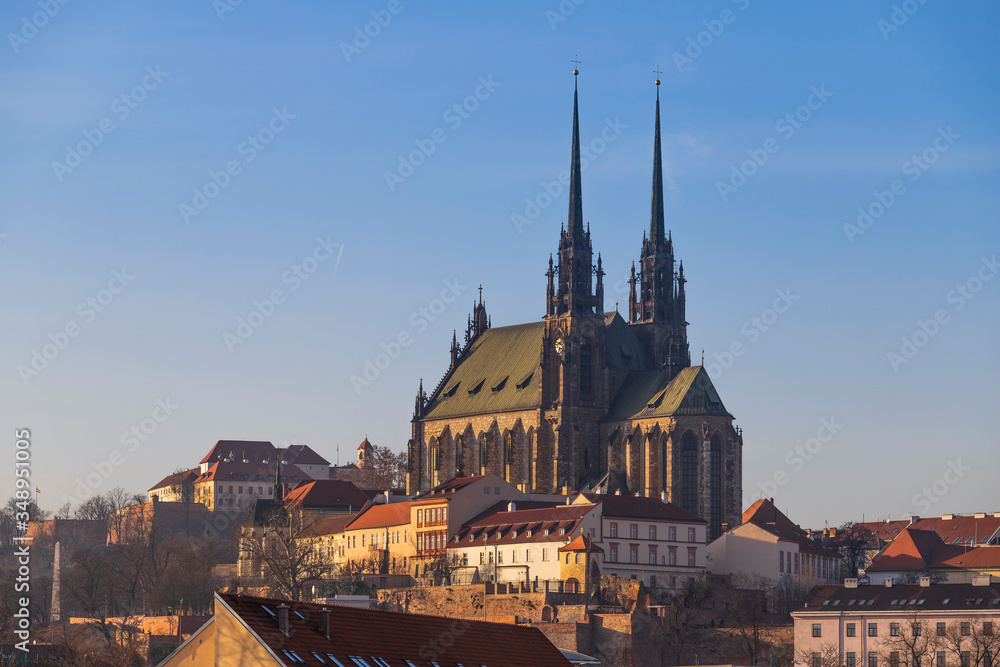 Church of St. Peter and Paul -Petrov in the city of Brno in the Czech Republic.