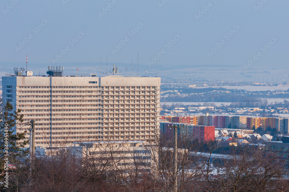 View of winter city Brno part Bohunice. View of winter city Brno part Bohunice.