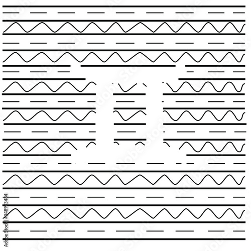 Vector illustration Zodiac sign gemini, coloring line art for design