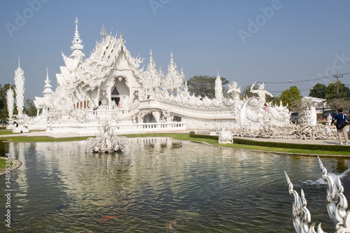 White temple of Wat Rong Khun, Thailand