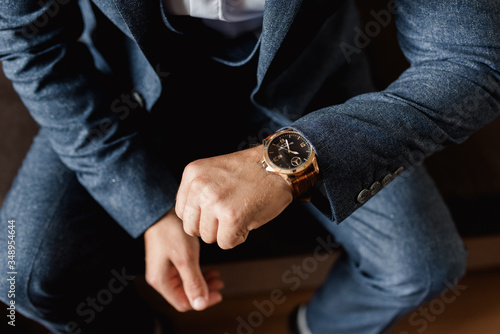 Watch on a man's hand